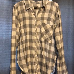 Gray silver flannel tunic